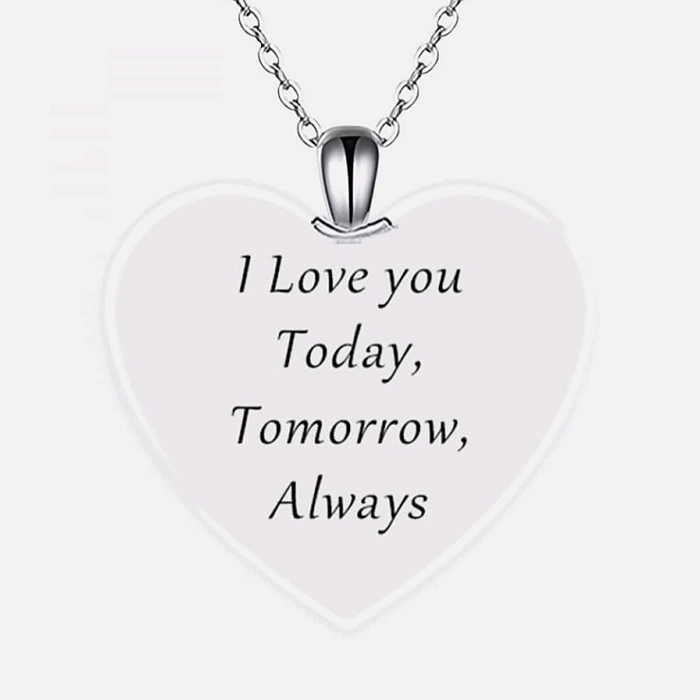 💖Heart-Shaped Unicorn Pendant Necklace - Picture 4 of 6